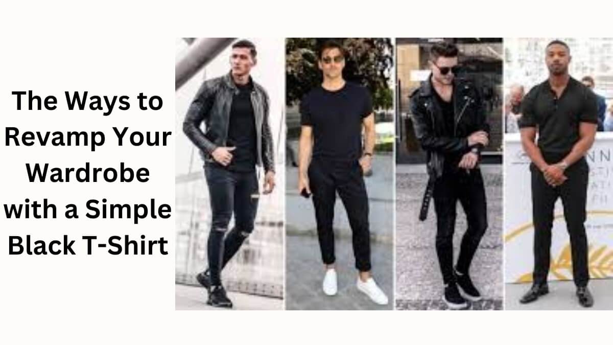 Elevate your wardrobe with a simple black t-shirt